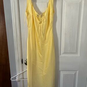 12th Tribe Yellow Midi Dress